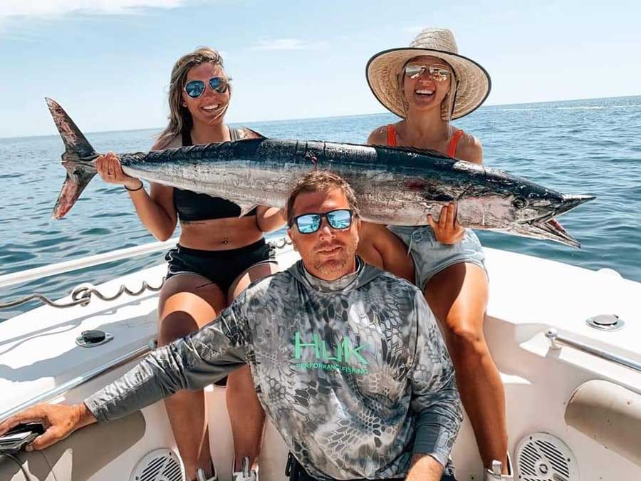 Seasonal fishing variety in Biloxi with different fish species throughout the year